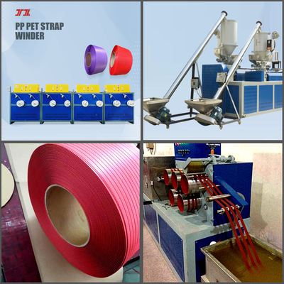 機械を作るPPの革紐を巻く自動プラスチック革紐の生産ライン200kg/H
