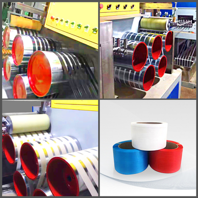 バンド押出機200kg/Hペット革紐の製造業機械を紐で縛っている二重ねじペット
