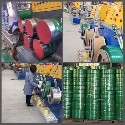 機械9-32mmペット革紐の放出の生産ラインを作るシーメンス モーター ペット プラスチック革紐