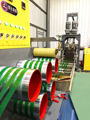 オート 400kg/H PETストラップ製造機械 19mm 幅ストラッピングバンドエクストルーダー PLC制御