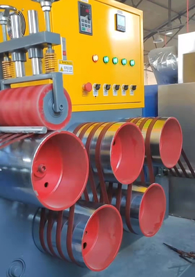 機械に二重出力生産をする二重ねじ90mm 65mm PP革紐