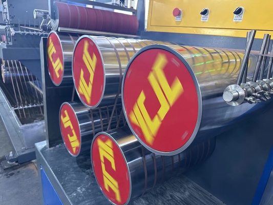 PPは機械0.4-1.2mmにフル オートPLC制御PPが生産ラインにバンドを付けるPPを処理するための厚さのすを紐で縛る