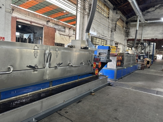 PLC制御ポリプロピレンストラップ生産機械 6ストラップ出力 360-380kg/H