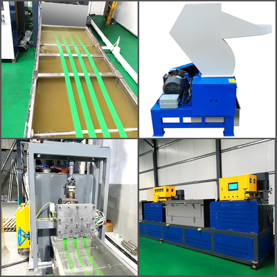 厚さ0.4-1.2mm PETストラップ製造機械 180-620KGS PLC制御システム