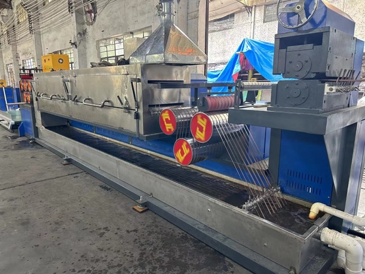 GUOMAOモーター駆動PPストラップ生産ライン 6本ストラップ出力 450-500KG/H
