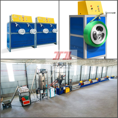 自動プラスチックストラップ生産ライン 200kg/H 巻き込みPPストラップ製造機械