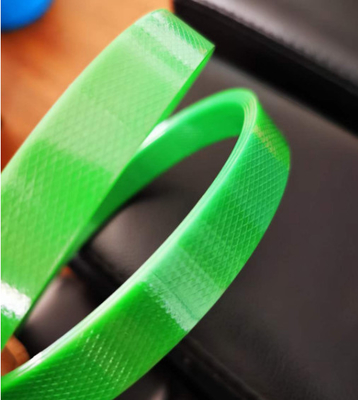 PETプラスチック製の鋼パッキングベルト,ストラップ: 9-32mm,ストラップ厚さ: 0.6-1.2mm,PET結合ベルト,緑のパッキングベルト