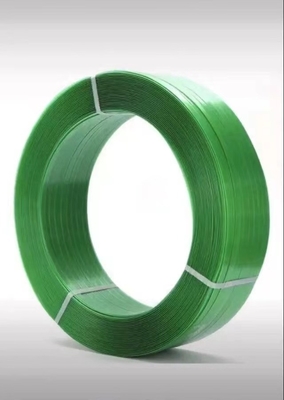 PETプラスチック製の鋼パッキングベルト,ストラップ: 9-32mm,ストラップ厚さ: 0.6-1.2mm,PET結合ベルト,緑のパッキングベルト