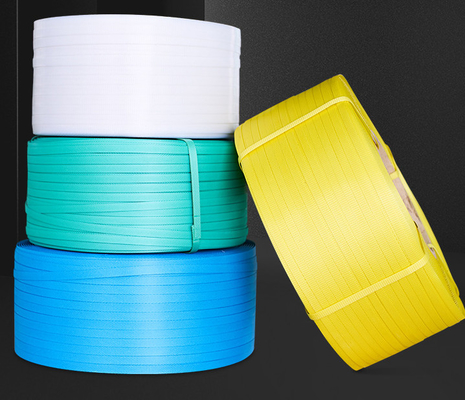 PPプラスチックの梱包テープ,PP梱包テープ,色高品質のPPバインドテープ,幅: 5~19mm,重量: 10kg/ロール