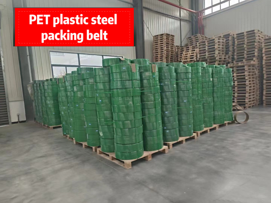 PETパッキングベルト,ポリエチレンPETパッキングベルト,高温耐性のPETプラスチック製鋼ベルト,幅:9~32mm