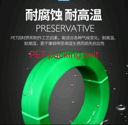 PET包装ベルト,PETプラスチック製の鋼包装ベルト 拉伸力200~1000KG 耐寒性,耐湿性
