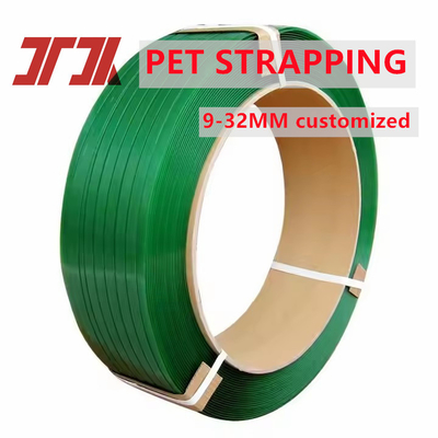 100% PET 粉砕材料 9-32mm PET ストラップ製作機械 2.5m2 フィルタリングエリアとPLC制御システム