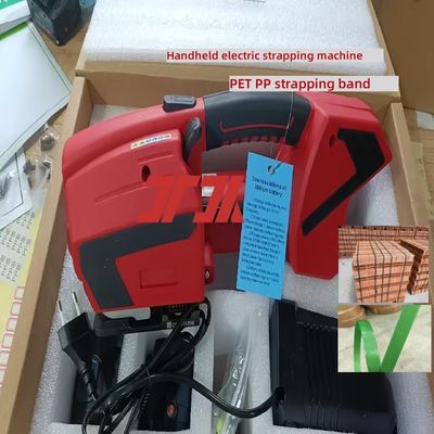 13-25 ミリメートルハンドヘルド電気ストラッピングマシン 220V/50HZ 電気包装機付き PP PET ストラッピング用