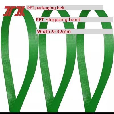 9-25mm PET plastic strapping PET packing strap made from 100% recycled PET bottle flakes