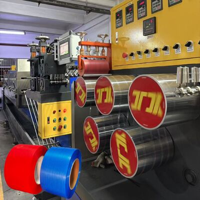380V 50HZ PP ストラッピングバンド製作機械 ツインスクリュー 100kg/H 100%リサイクル素材のために
