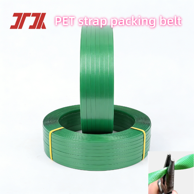 自動 PET ストラッピング ベルト グリーン 9 ～ 25 mm 滑らかで均一な表面の PET パッキング ベルト