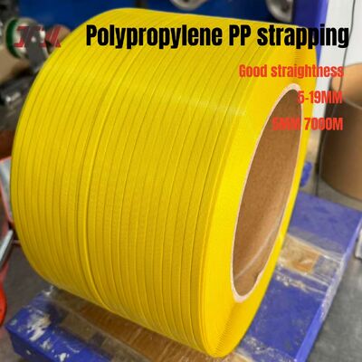 長い長さ 7000m/ロールの 5-19mm 高力 PP パッキング ベルト ストラップ