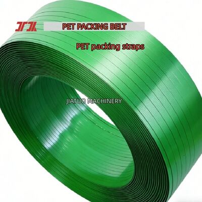 PETプラスチック鋼鉄包装 16mm 緑 PET結束バンド 自動結束用