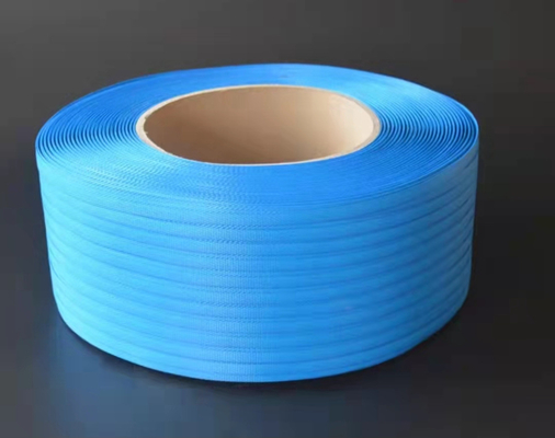 青緑の白いポリエチレン プラスチック パッキング ベルトの革紐1500n 2500n