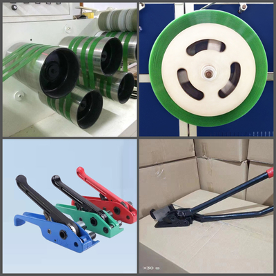 機械に高性能ペット バンド生産ラインをする高速ペット革紐