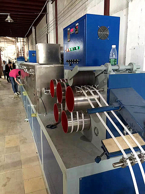 100kg/H 0.45mm 0.5mm PET PP ストラッピングバンド製作機 80KW PLC制御システム