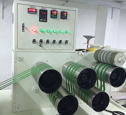 Siemensモーター プラスチック革紐の生産ライン幅9 - 32mmペット革紐の突き出る機械