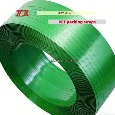 自動PETストラップベルト 緑色9~25mmのPET包装ベルト 100%PETボトルフレーク