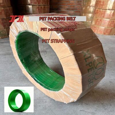 PETストラップ 12mm PET包装ストラップ 緑色 PETストラップ 100%リサイクル素材の鋼ストラップ