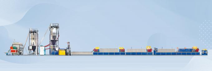 ペット革紐のバンド生産ラインを紐で縛っている1パッキングの放出ライン押出機ペット